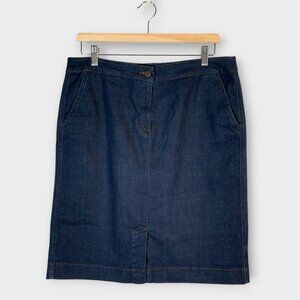 Eileen Fisher Dark Blue Pencil Skirt